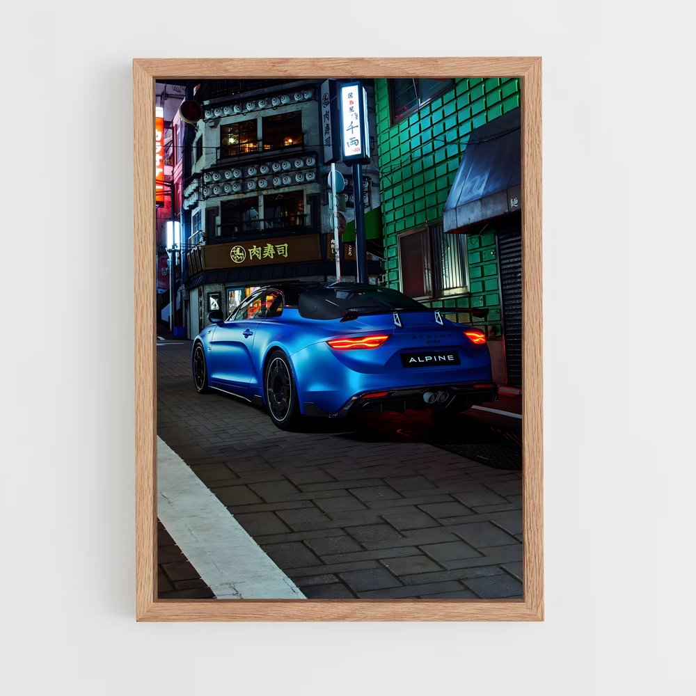 Poster Élégance roues – affiche Alpine (vue 4)